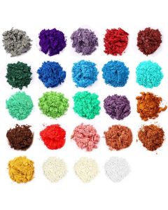 Mica Powder, Lip Gloss Pigment Powder 24 Colors, Handmade Soap Making Colorants, for Epoxy Resin Dye, Candle Making, Eye Shadow, Blush, Nail, Paint, Resin Craft