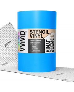 VViViD Blue Stencil Vinyl Masking Film with Anti-Bleed Technology (12" x 6ft)