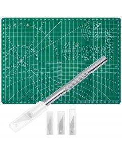 Anezus Craft Knife Precision Cutter and Self Healing Cutting Craft Mat Hobby Knife Set with 30 PCS Hobby Blades Art Knife for Art Hobby Craft Scrapbooking Stencil