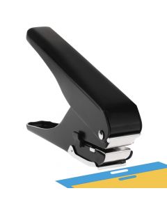 MyLifeUNIT Slot Puncher, Badge Hole Punch for Id Card, PVC Slot and Paper, Heavy-Duty Hole Punch for Pro Use