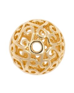 Large hollow ball beads - 13mm - Jewelry making DIY