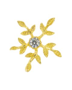 Flower leaves diamond findings - 20x5mm - Jewelry making DIY bracelet necklace earrings 