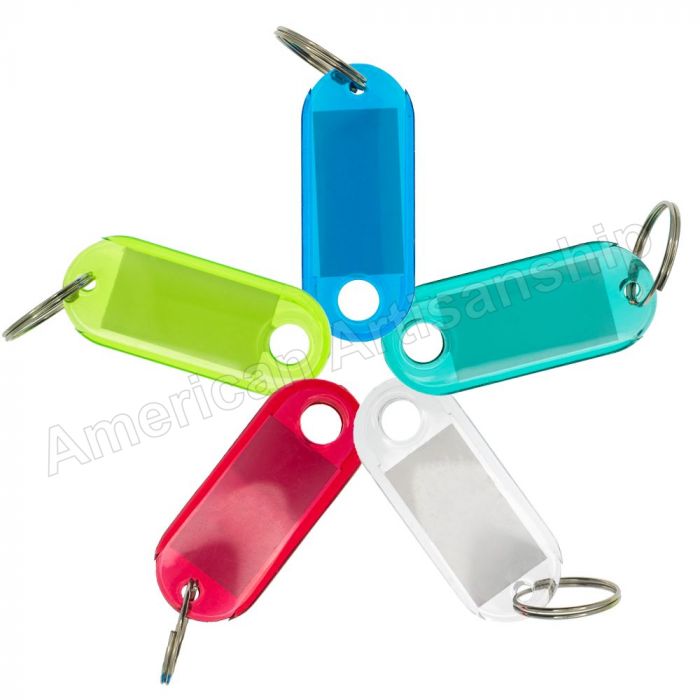 Transparent Plastic Key Tags With Split Ring Label Window - Brilliant  Promos - Be Brilliant!