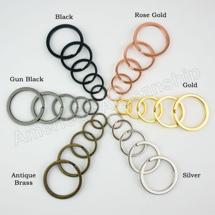 10x Split Key Rings 10mm Gold Small Keyrings Double Loop Fashion Single Key 