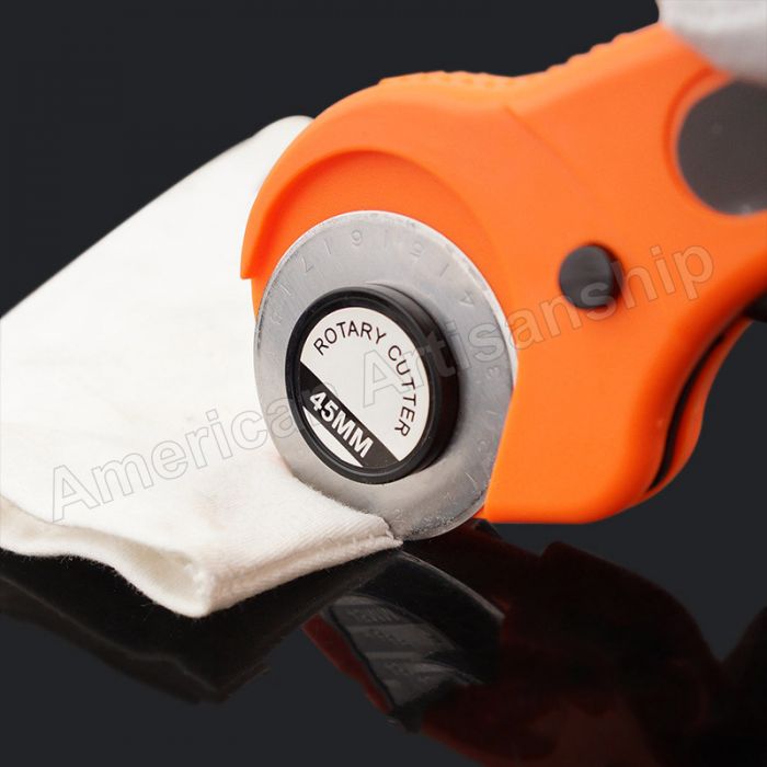 45mm Rotary Cutter with 5 Pcs Rotary Cutter Blades and A5 Cutting Mat,  Rotary Cutter for