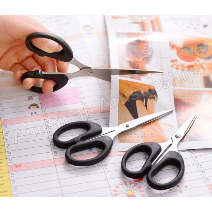 3 Pieces 6.3 Inches Acrylic Scissors Clear Silver Scissors Fabric Scissors  Straight Acrylic Stainless Steel Multipurpose Craft Scissors for Office